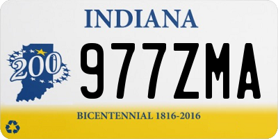 IN license plate 977ZMA