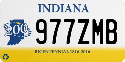 IN license plate 977ZMB