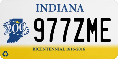 IN license plate 977ZME