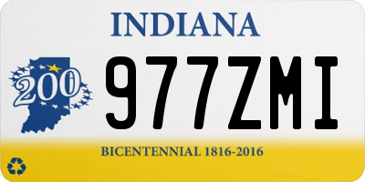 IN license plate 977ZMI