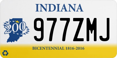 IN license plate 977ZMJ