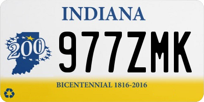 IN license plate 977ZMK