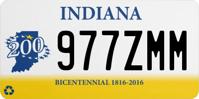 IN license plate 977ZMM