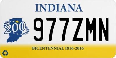 IN license plate 977ZMN