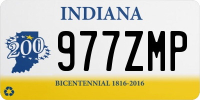 IN license plate 977ZMP