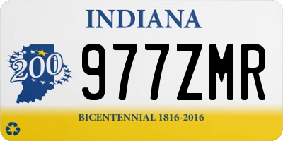 IN license plate 977ZMR