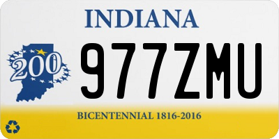 IN license plate 977ZMU