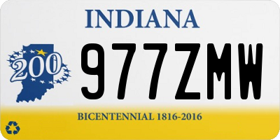 IN license plate 977ZMW
