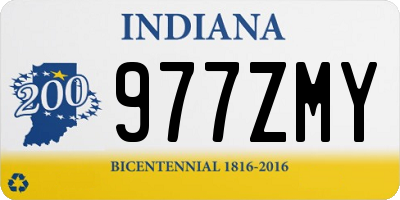 IN license plate 977ZMY