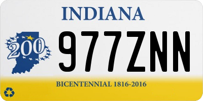 IN license plate 977ZNN