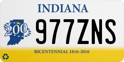IN license plate 977ZNS
