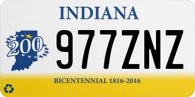 IN license plate 977ZNZ