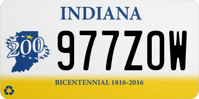 IN license plate 977ZOW