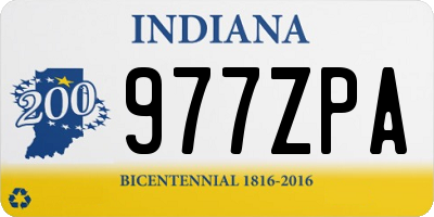 IN license plate 977ZPA
