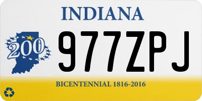 IN license plate 977ZPJ