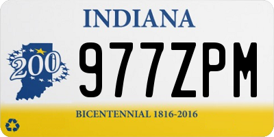 IN license plate 977ZPM