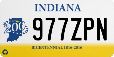 IN license plate 977ZPN