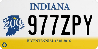 IN license plate 977ZPY