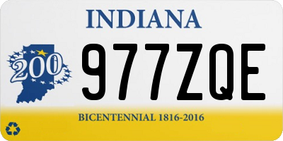 IN license plate 977ZQE