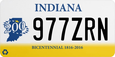 IN license plate 977ZRN