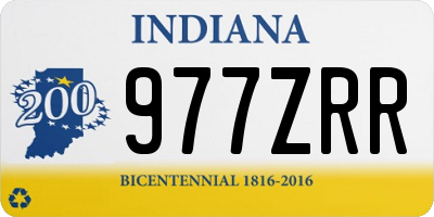 IN license plate 977ZRR