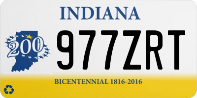 IN license plate 977ZRT