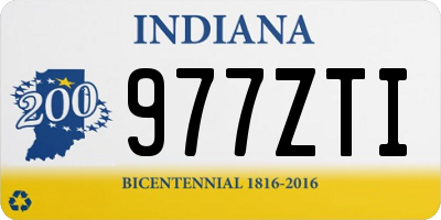 IN license plate 977ZTI