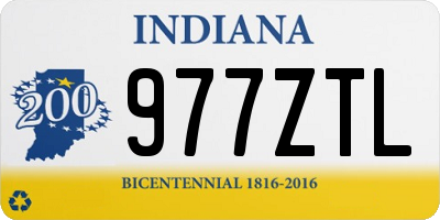 IN license plate 977ZTL