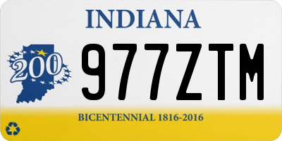 IN license plate 977ZTM