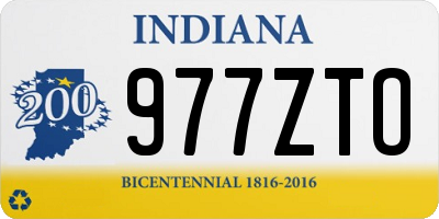 IN license plate 977ZTO