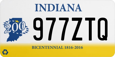 IN license plate 977ZTQ
