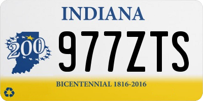 IN license plate 977ZTS