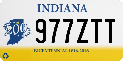 IN license plate 977ZTT