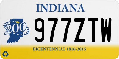 IN license plate 977ZTW