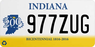 IN license plate 977ZUG