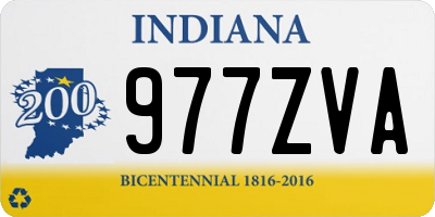 IN license plate 977ZVA