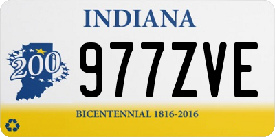 IN license plate 977ZVE