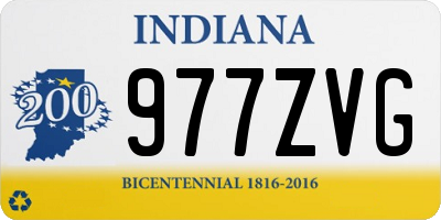 IN license plate 977ZVG