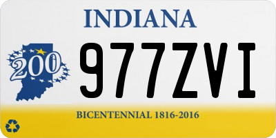 IN license plate 977ZVI