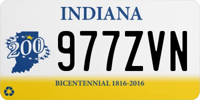 IN license plate 977ZVN