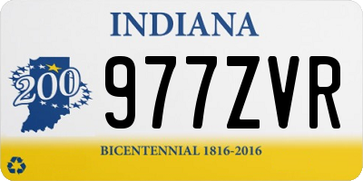 IN license plate 977ZVR