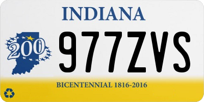 IN license plate 977ZVS