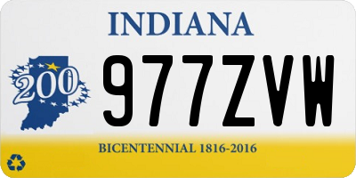 IN license plate 977ZVW