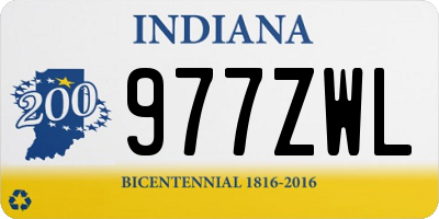 IN license plate 977ZWL