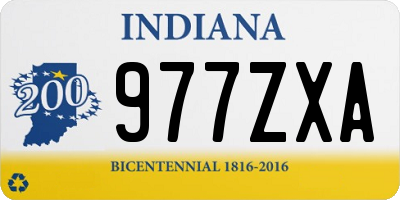 IN license plate 977ZXA