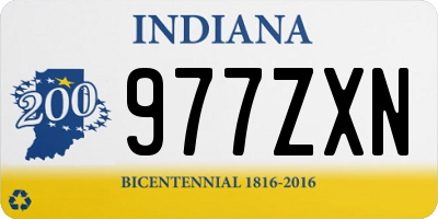 IN license plate 977ZXN