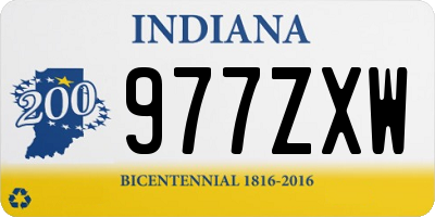 IN license plate 977ZXW