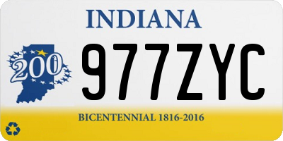 IN license plate 977ZYC