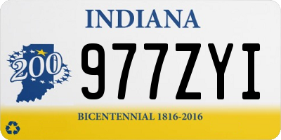 IN license plate 977ZYI