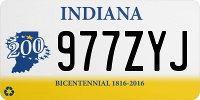 IN license plate 977ZYJ